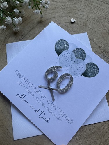 Personalised handmade 60th - handmade,
