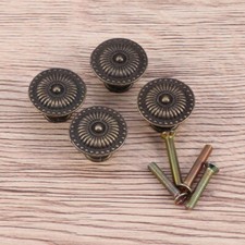  4 Pcs Knobs for Cupboards & Draws Victorian Winomo Vintage Drawers Round