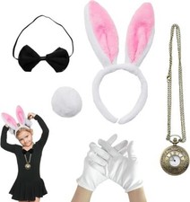 5Pcs White Rabbit Costume