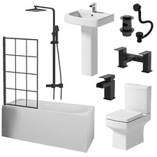 Complete Bathroom Suite Black
