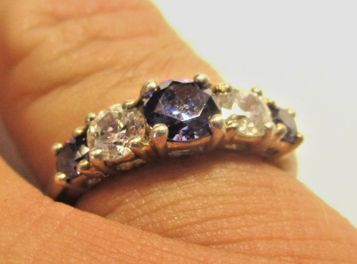 Sterling silver stone blue - silver,