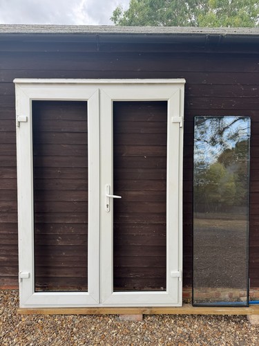 Upvc french doors - french, white
