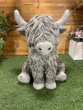 Stone garden highland cow - highland, farm