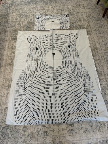 Bear themed toddler duvet set - bear,