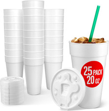20 Oz Styrofoam Cups with Lids