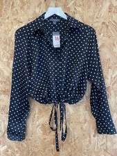 Primark black white cropped