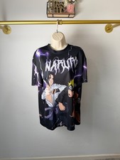 Naruto Shippuden | Black Graphic T-Shirt | Size L | Excellent Condition
