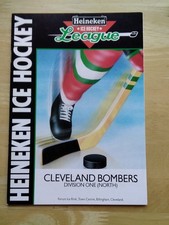 1987/88 CLEVELAND BOMBERS V DEESIDE DRAGONS - ICE HOCKEY PROGRAMME TEESSIDE 23/1