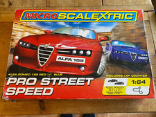 Micro Scalextric Pro Street Speed Set, fully complete and working, Alfa Romeo