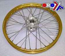 21x1.60 WHEEL RMZ 05-23RACE, MX-3000 GLOSS GOLD RIM, GLOSS SILVER HUB, SP175.00.
