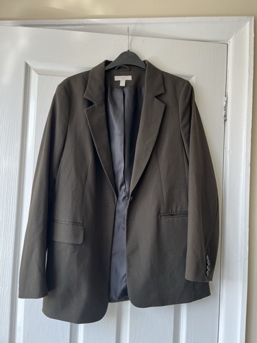 Women dark green blazer - h&m,