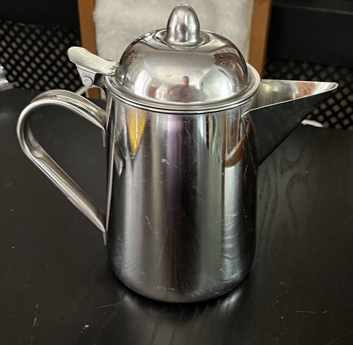 Stainlesss steel teapot - steel, 9”