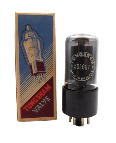 Tungsram 50l6gt grey glass - tungsram,