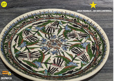 🌺 Hand-Painted Ceramic Wall