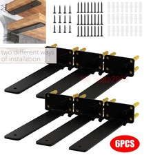 6x Floating Shelf Brackets