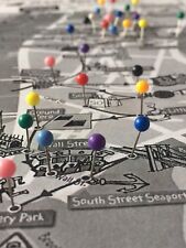 20 x 3mm Round Headed Map Push Pins ~ Cork/Notice Board Tacks 10 Rainbow Colours