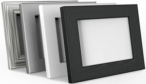 Black white picture - white, frame