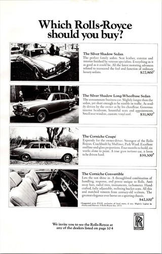 1970s rolls royce print - •,