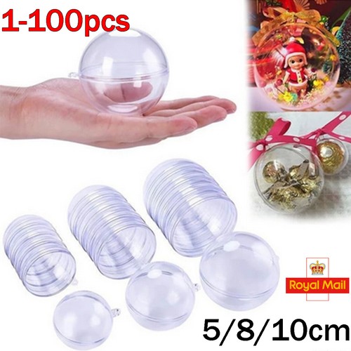 100x clear plastic balls - clear,