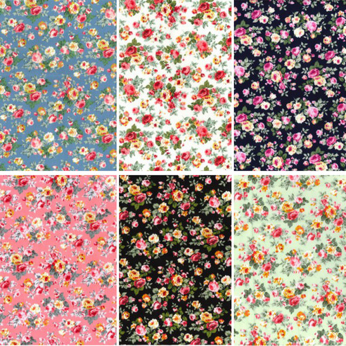 100 cotton poplin fabric rose - cotton,