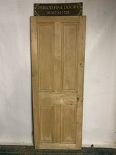 S07 (27 1/2 X 72 1/2) Old Short Original Victorian Period Reclaimed Pine Door