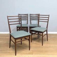 Set of Four Vintage 1960s Teak Dining Chairs by Meredew - New Upholstery