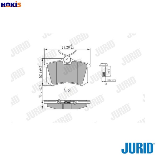 Brake pad set - brake,