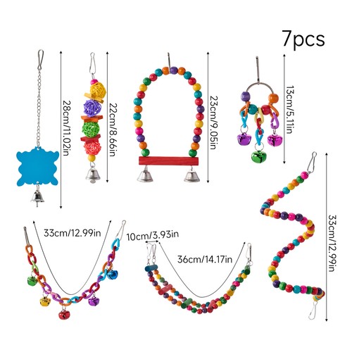 Parrot bird toy set - set, colourful