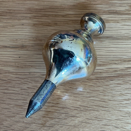 Brass plumb bob - plumb, screw