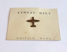 WW2 Gilt Metal RAF Spitfire