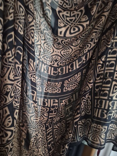 Biba beige black logo - beige,