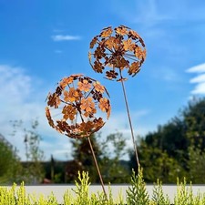 Metal Flower Garden Stake