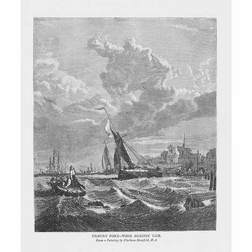 Tilbury fort wind against - wind, tide