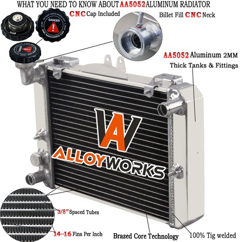 Rows aluminum radiator - 2, for