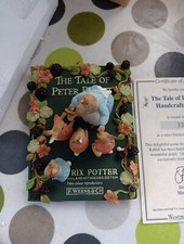 Vntg 2000 Beatrix Potter TALE of PETER RABBIT TABLEAU Westminister Editions