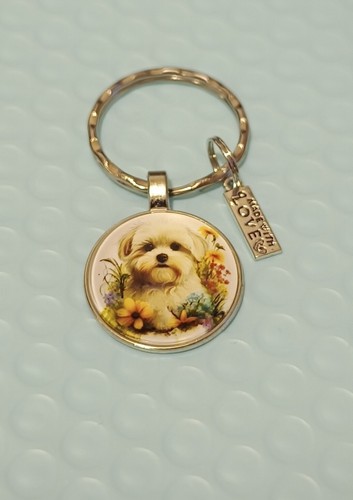 Beautiful shihtzu keyring - beautiful,