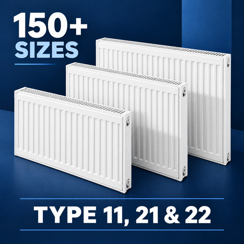 White steel radiators single - radiators,