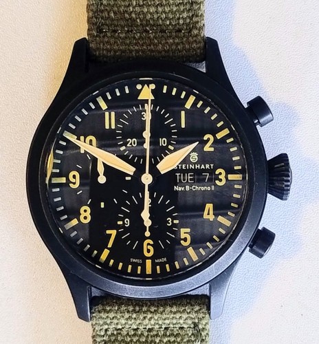 Steinhart nav chrono black - b-chrono,