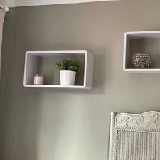 Single Floating Wall Cube Shelves Display Storage Unit Durable 50 x 15 x 27 cm