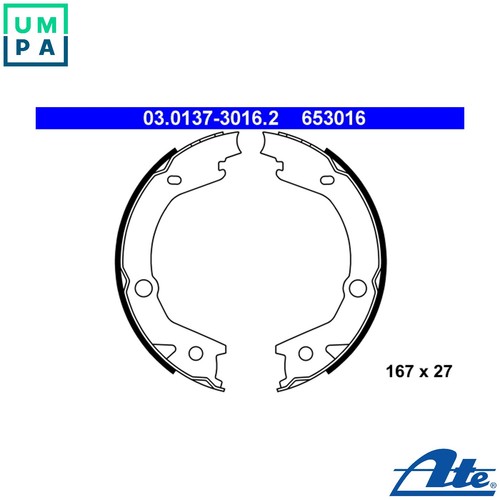 Brake shoe set parking - brake,