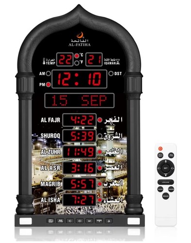 Azan clock led - clock,, prayer