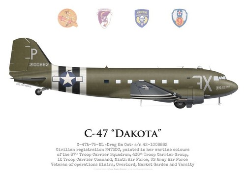 Print dakota drag em - c-47,