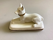 rare Coalport dog hound circa