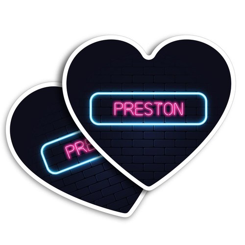 Heart shape vinyl stickers - shape,