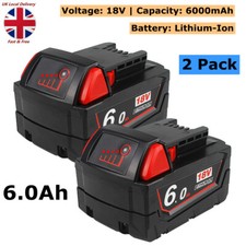 2x 18V 6.0Ah Li-ion Battery
