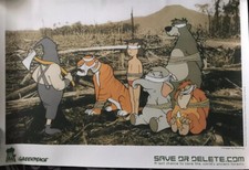 Banksy SAVE AND DELETE GREEN