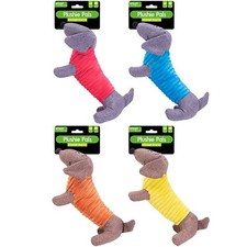 squeaky plush sausage dog dog