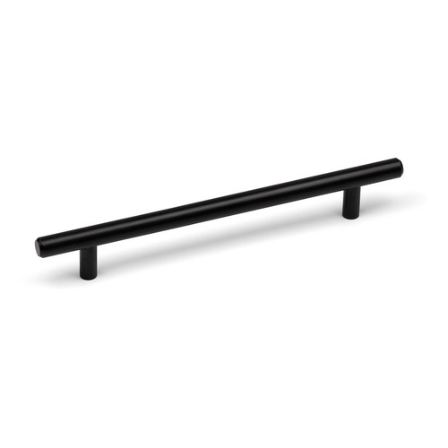 Black kitchen cupboard - black, handle