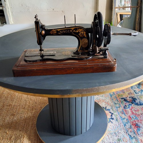 Antique singer sewing machine - antique,