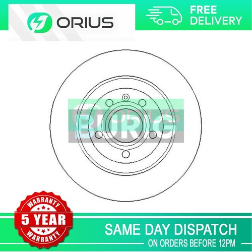 Brake disc rear orius fits - disc,